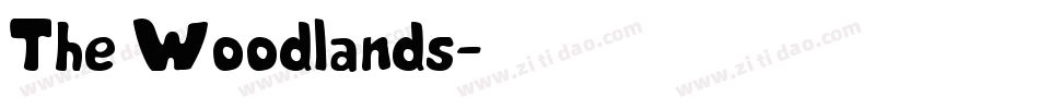 The Woodlands字体转换